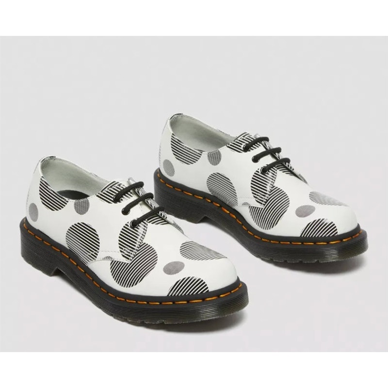 Dr. Martens Docs 1461 Women's Polka Dot Smooth Leather Oxford Shoe 5 Ladies Nwob